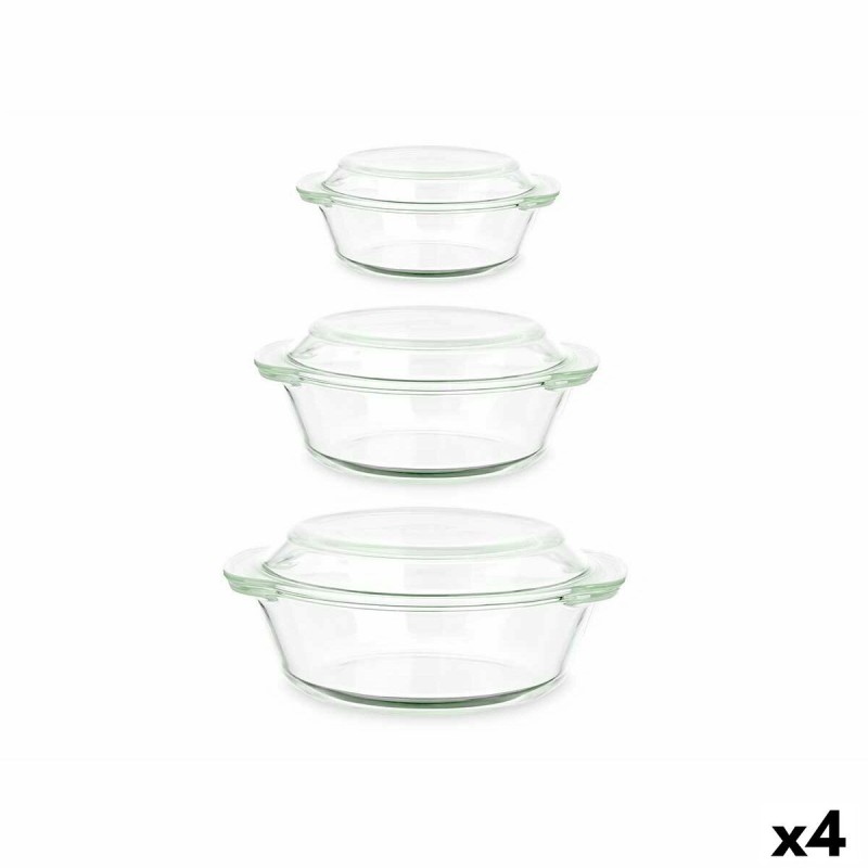 Casseroles Vivalto CA1-15-S3 Transparent Verre Borosilicaté 700 ml 1 L 1