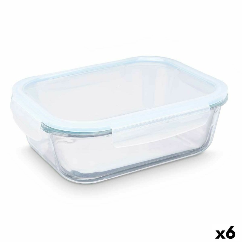 Boîte à lunch Vivalto C2-2260K Transparent Silicone Verre Borosilicaté 2