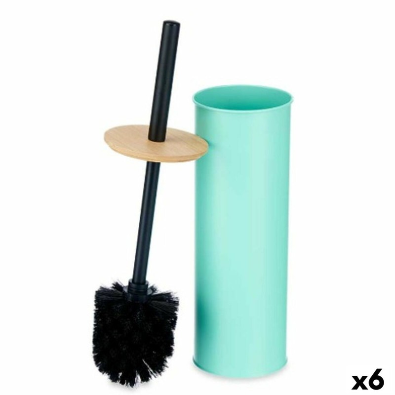 Brosse de salle de wc Berilo B1041C BAMBOO - 397 Menthe Métal Bambou Plastique 9