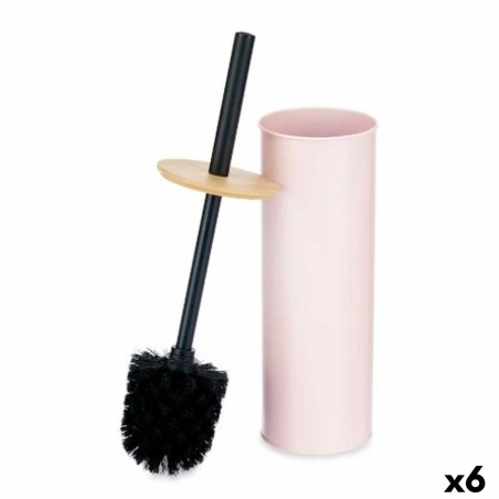 Brosse de salle de wc Berilo B1041C BAMBOO - 399 Rose Métal Bambou Plastique 9