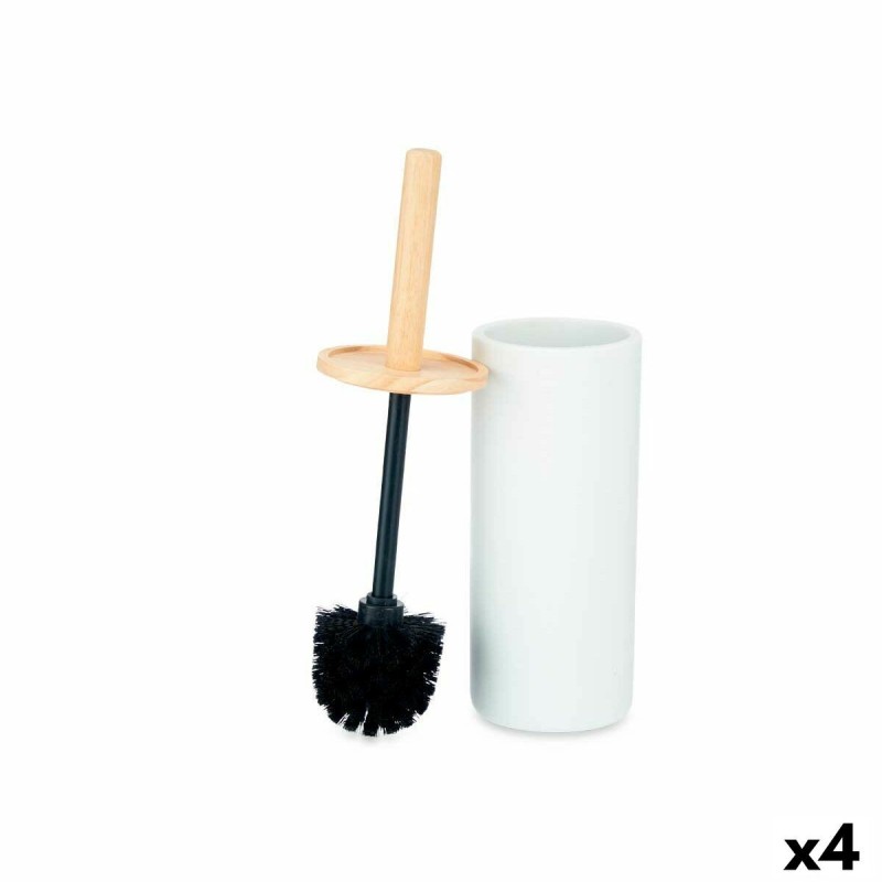 Brosse de salle de wc Berilo B5456BC-5 - 439 Blanc Bois Résine 10