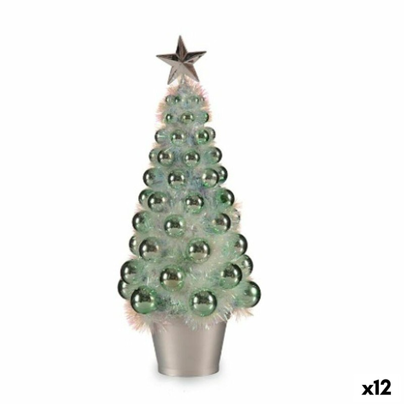 Figurine Décorative Sapin de Noël Vert polypropylène PET 16 x 37