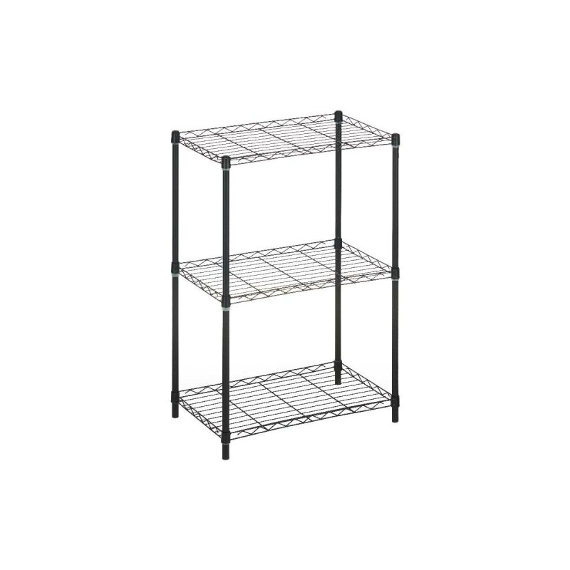 Étagère Kipit WR4312-3-484 Noir Métal Plastique 56 x 35 x 80 cm