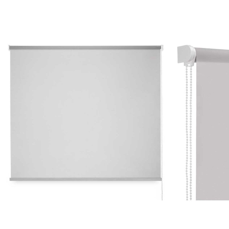 Store à enrouleur 120 x 180 cm Gris Tissu Plastique (6 Unités)