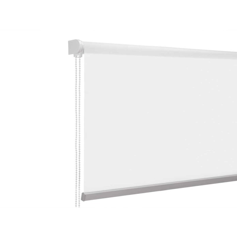 Store à enrouleur 180 x 180 cm Blanc Tissu Plastique (6 Unités)