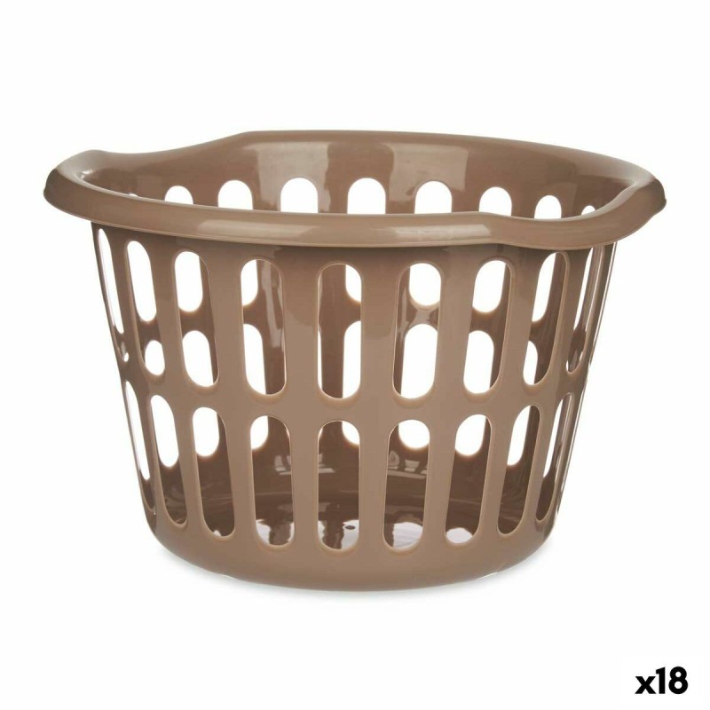 Panier Kipit 8066-T Taupe polypropylène 27 L 40 x 25 x 40 cm (18 Unités)