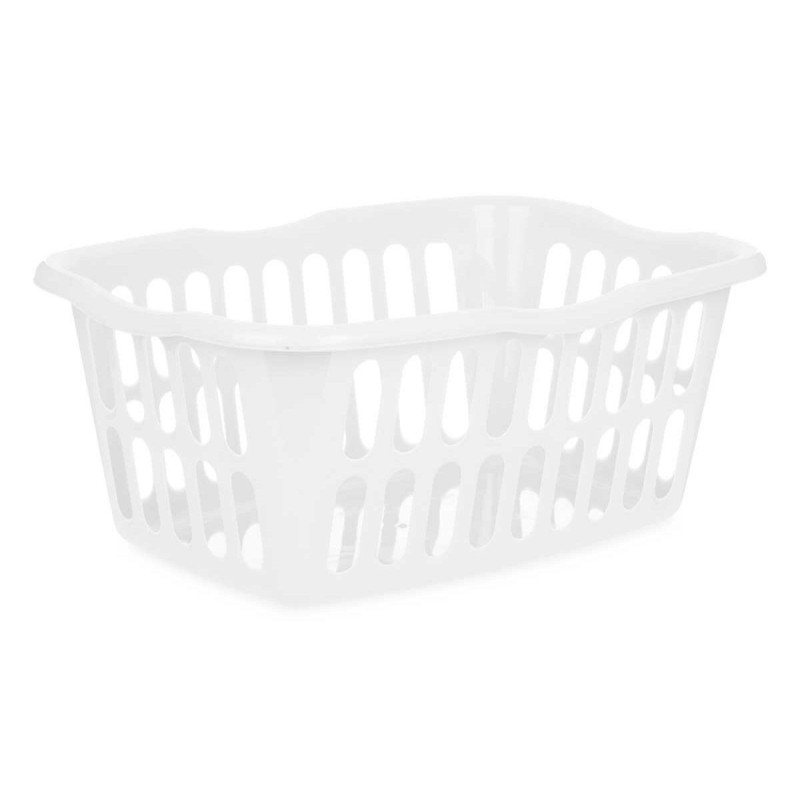 Panier Kipit 8067-W Blanc polypropylène 50 L 58 x 24 x 42 cm (12 Unités)