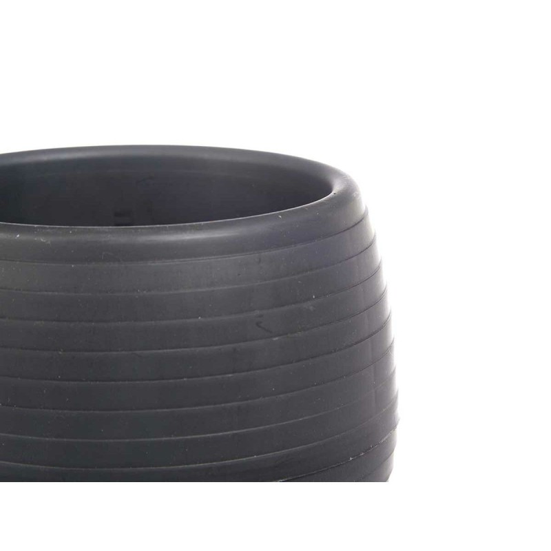 Set de pots Ibergarden ES0301102S3 Anthracite Plastique 12 x 12 x 11 cm (6 Unités)