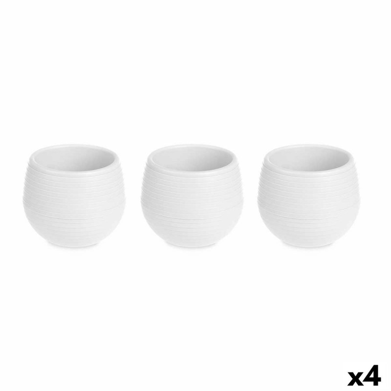 Set de pots Ibergarden ES0501221S3 Blanc Plastique 16