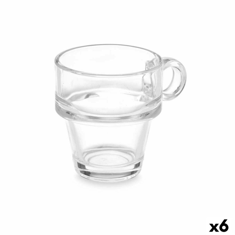 Tasse Vivalto Z908-4/BHA6 Transparent verre 90 ml (6 Unités)