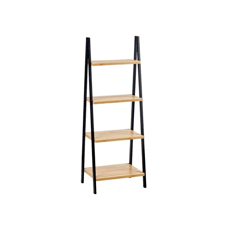 Etagère de salle de bains Berilo WR5504-4-425 Noir Naturel 40 x 109