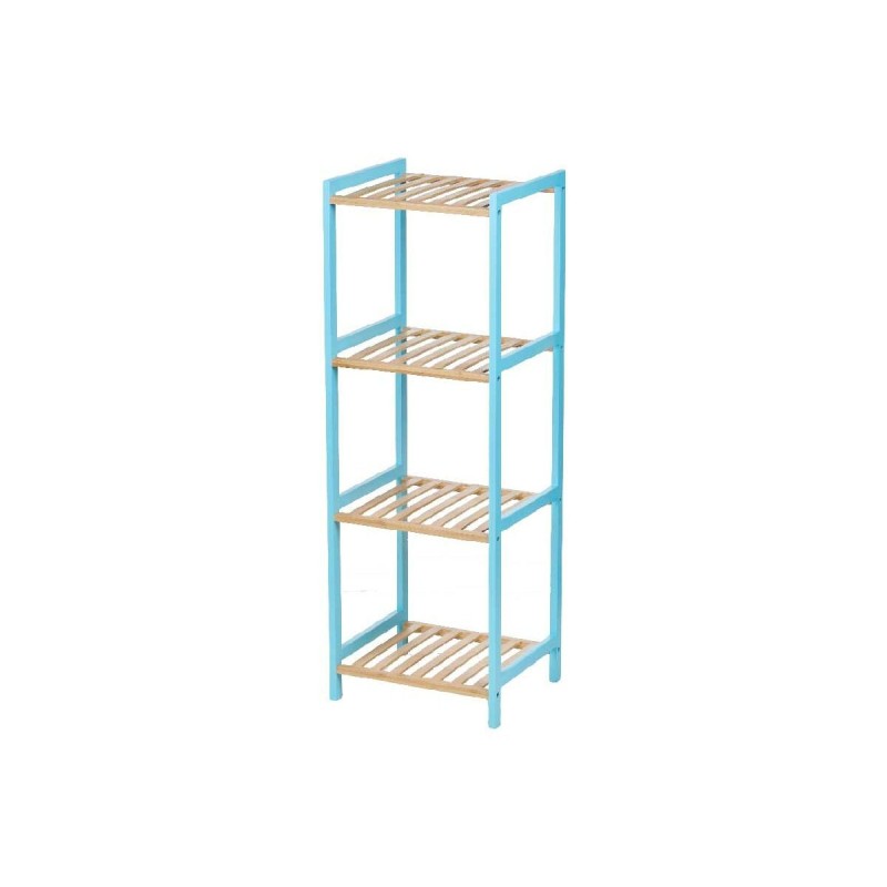 Etagère de salle de bains Berilo WR5503-4-462 Bleu Naturel 35 x 30 x 100 cm