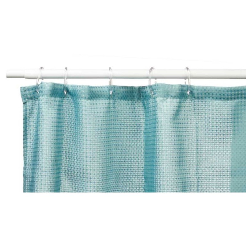 Rideau de Douche Berilo SC-POLY-UD1-GREEN Vert turquoise Polyester 180 x 180 cm Points (12 Unités)