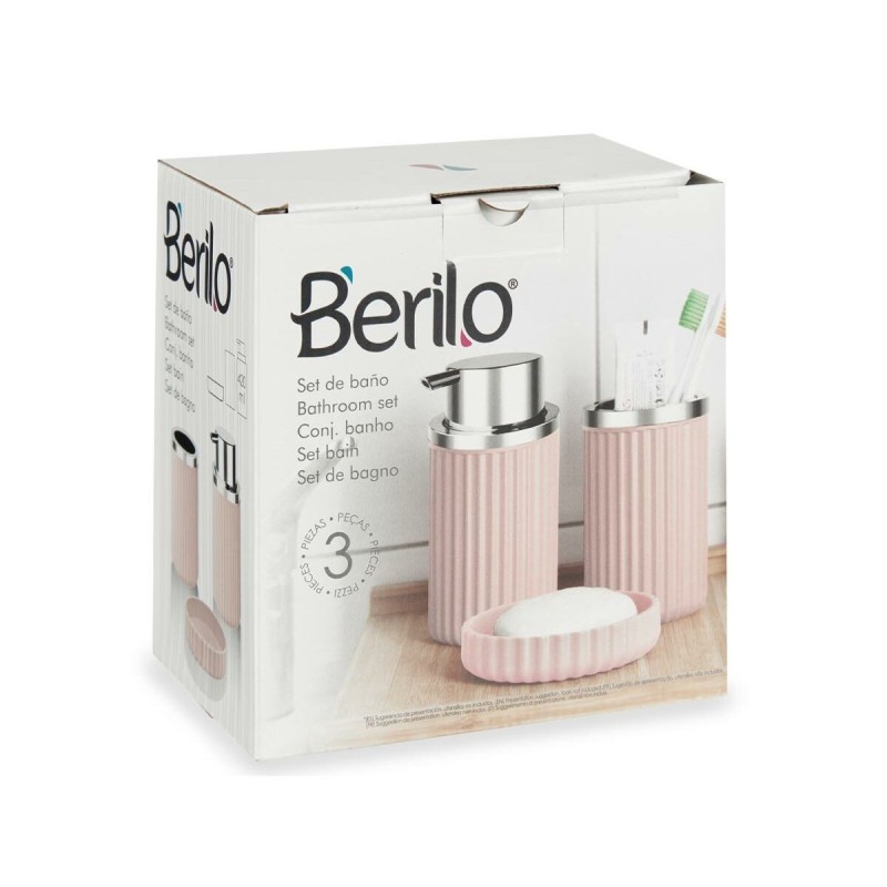 Ensemble de Bain Berilo 3318-4 Rose Plastique (12 Unités)