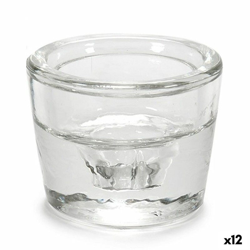 Bougeoir Transparent verre 6 x 4