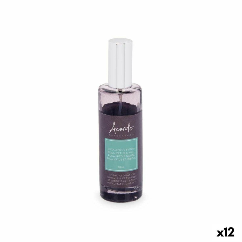 Spray Diffuseur Acorde E-519 Eucalyptus Menthe 70 ml (12 Unités)