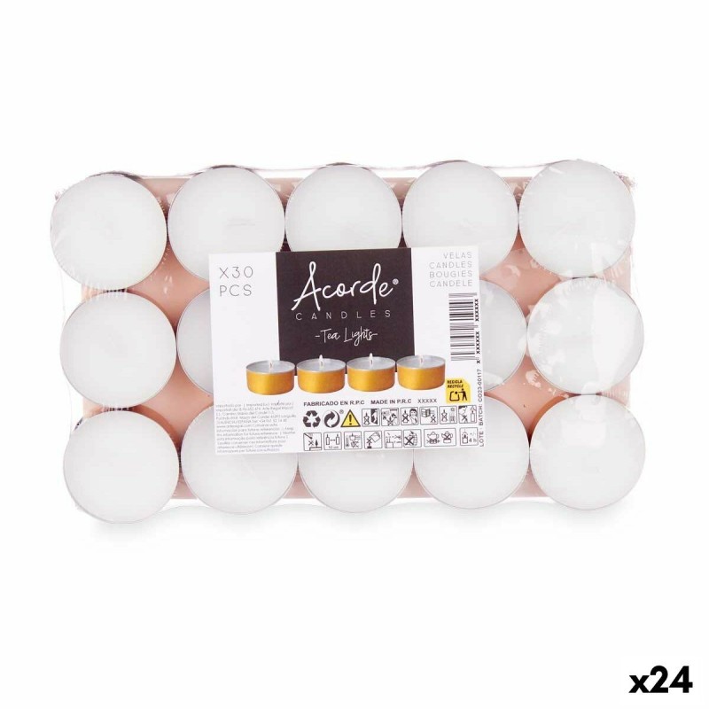 Ensemble de Bougies Acorde Tea Lights (24 Unités)