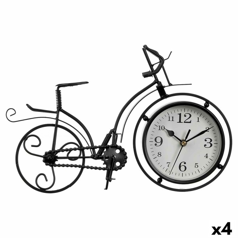 Horloge de table Bicyclette Noir Métal 33 x 22