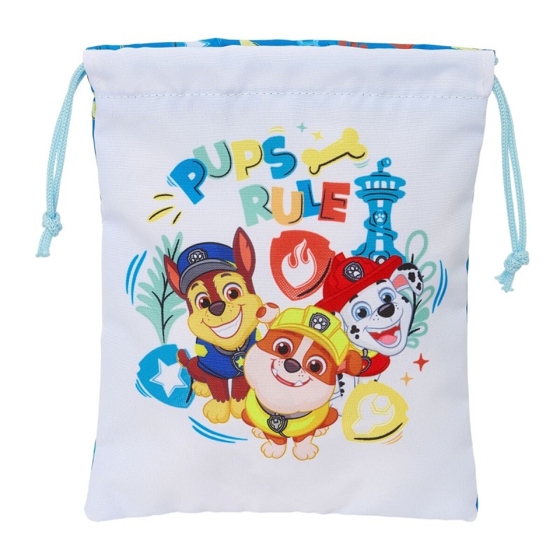 Sac pour snack The Paw Patrol Pups rule Bleu