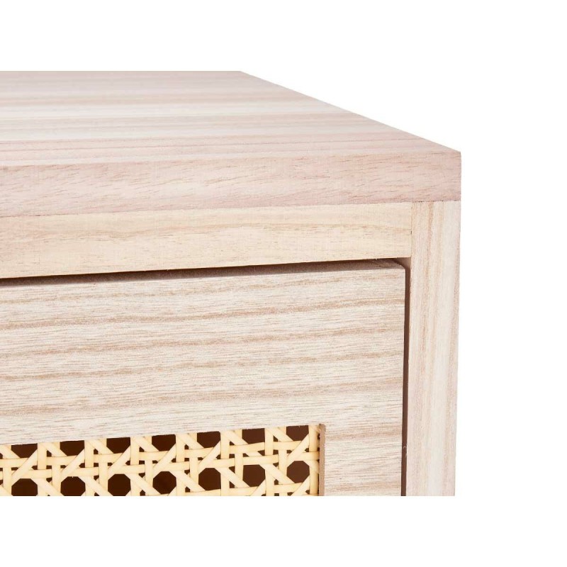 Caisson à Tiroirs GiftDecor Rattan Naturel 40 x 58 x 29 cm 3 tiroirs