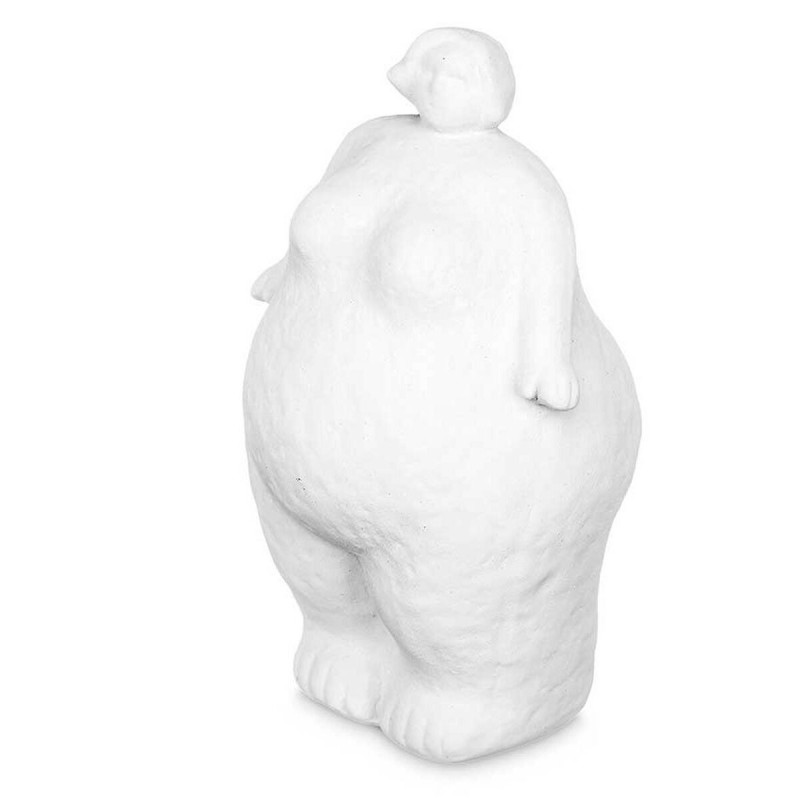 Figurine Décorative Blanc Dolomite 14 x 25 x 11 cm (6 Unités) Femme À pied