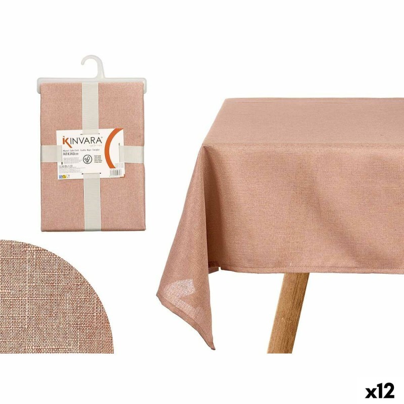 Nappe Kinvara NM40215-C6 3 Rose 140 x 240 cm (12 Unités)