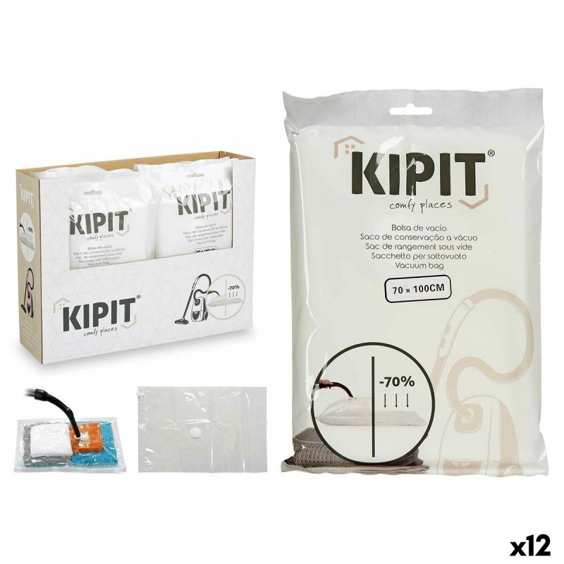 Sacs sous vide Kipit 54205 Transparent Plastique 20 x 30 x 3 cm 70 x 100 cm (12 Unités)