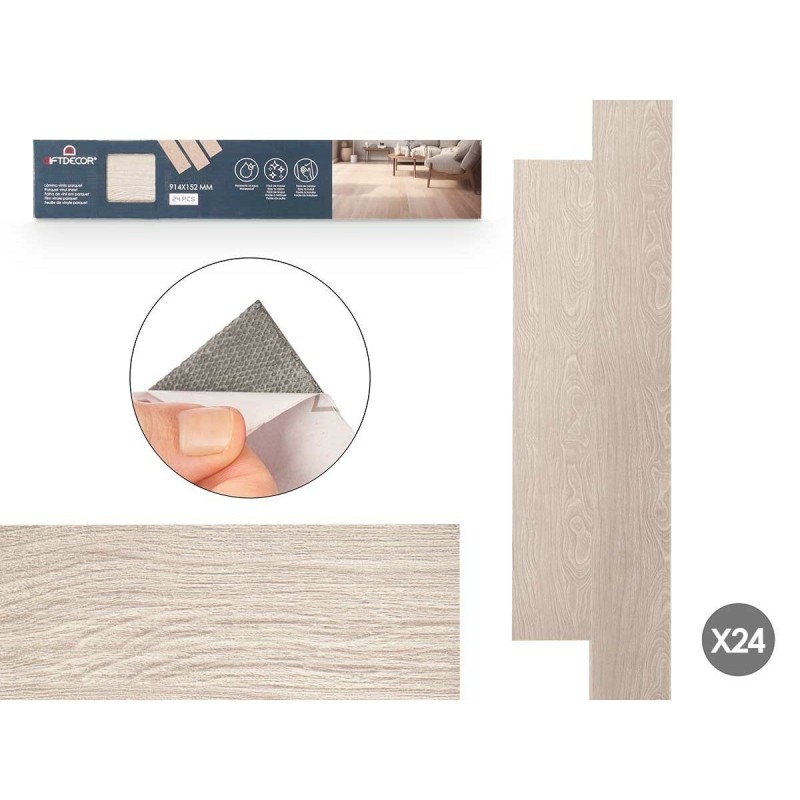 Autocollants GiftDecor Parquet Gris 24 Unités