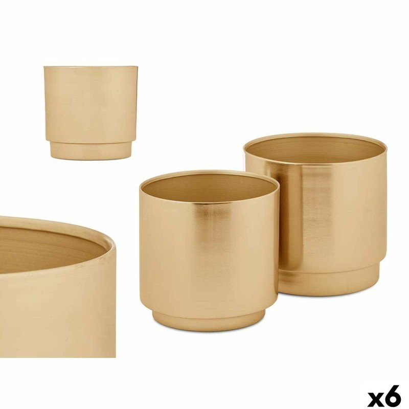 Set de pots GiftDecor 40055-G Doré Fer 18 x 16