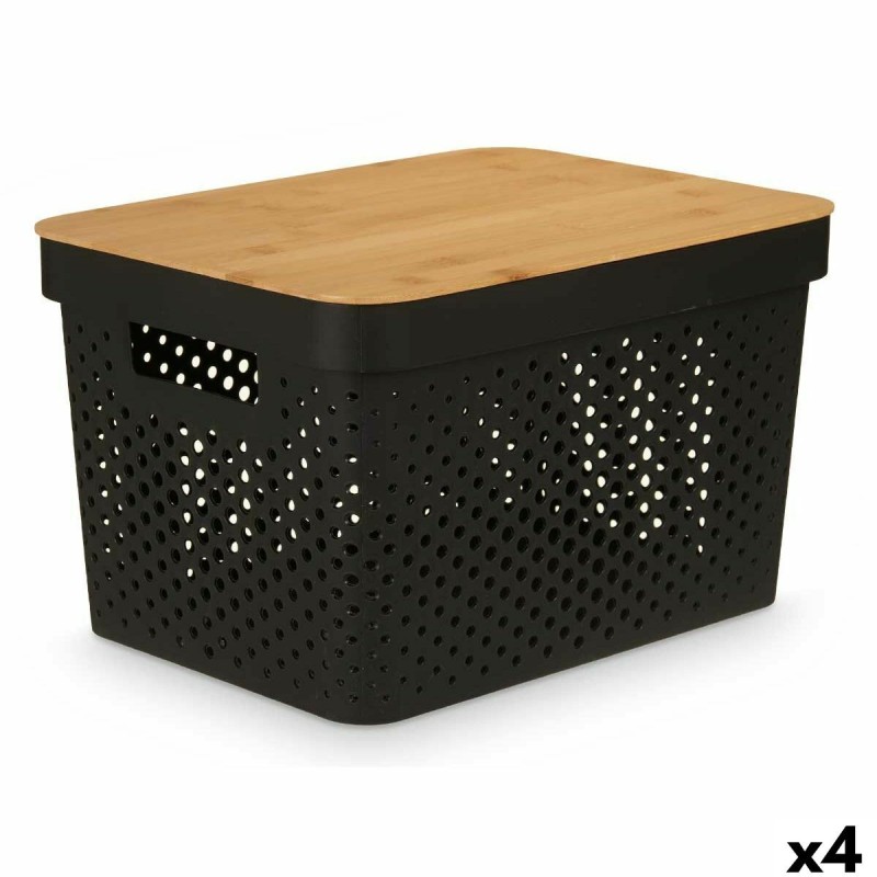 Boîte Multiusage Kinvara CH52970 (24) Marron Noir Bambou polypropylène 35