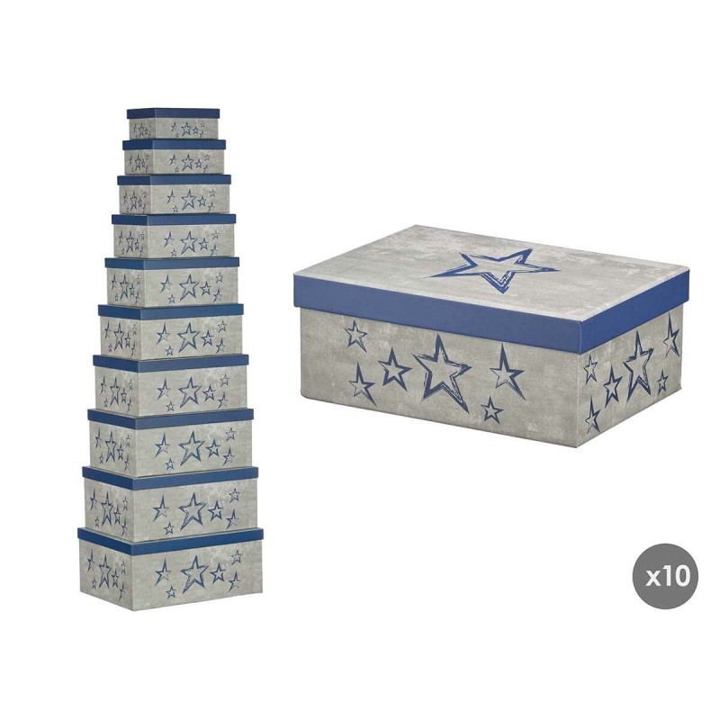 Boîte Décorative Pincello 66 Bleu Carton (2 Unités)