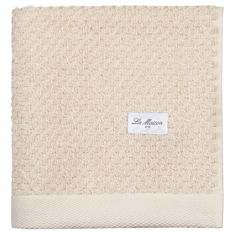 Serviette de toilette La Maison Beige 100 % coton 30 x 50 cm