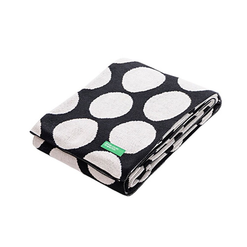 Couverture Benetton Noir Taupes 140 x 190 cm