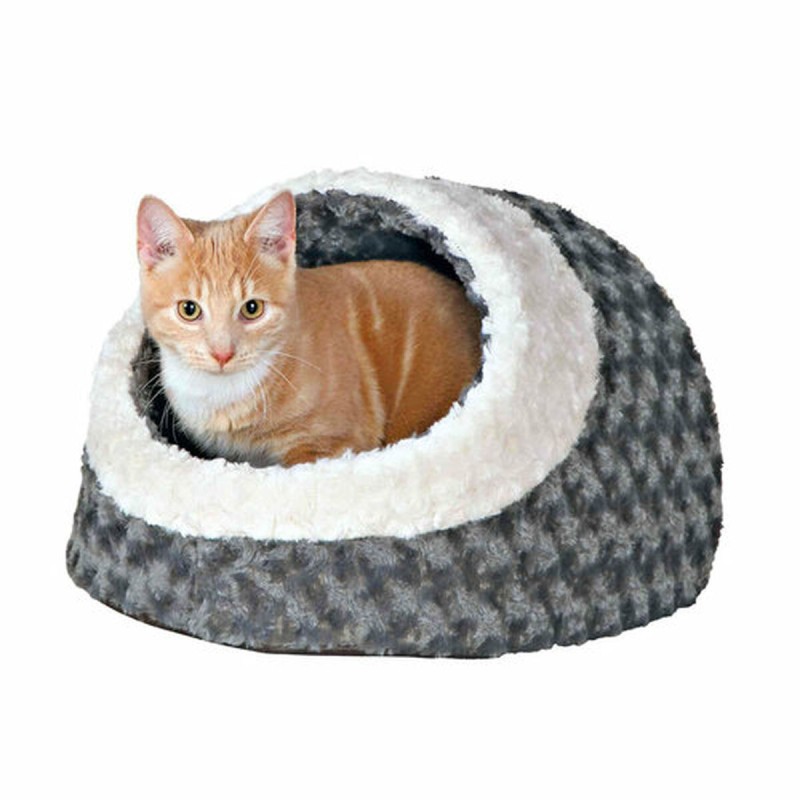 Grotte pour chat Trixie Kaline Gris Crème 35 × 26 × 41 cm