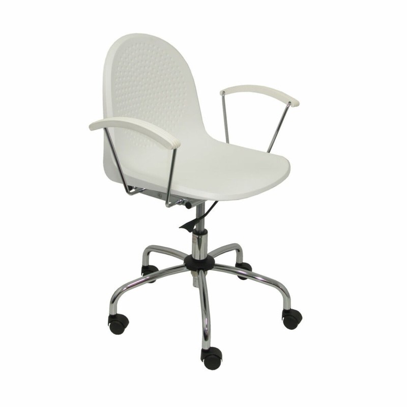 Chaise de Bureau Ves P&C Plaque Tournante Blanc