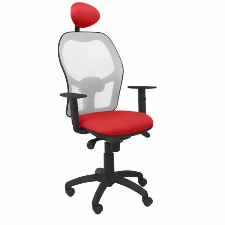 Chaise de Bureau avec Appui-tête Jorquera P&C ALI350C Rouge