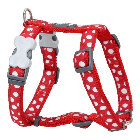 Harnais pour Chien Red Dingo Style Sports Blanc Pois 37-61 cm