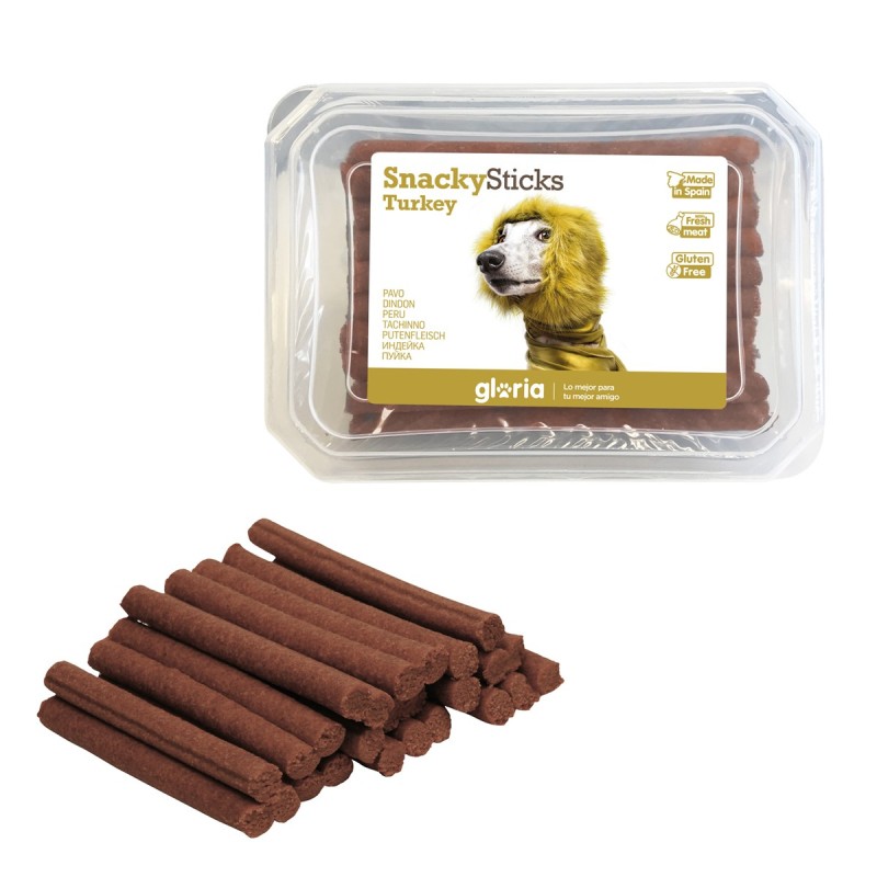 Snack pour chiens Gloria Snackys Sticks Poulet Dinde Bars (800 g)