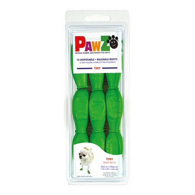 Bottes Pawz Chien 12 Unités Vert