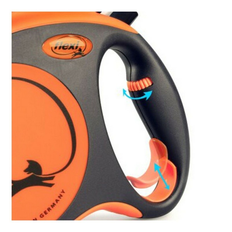 Laisse pour Chien Flexi XTREME 5 m Orange Taille S