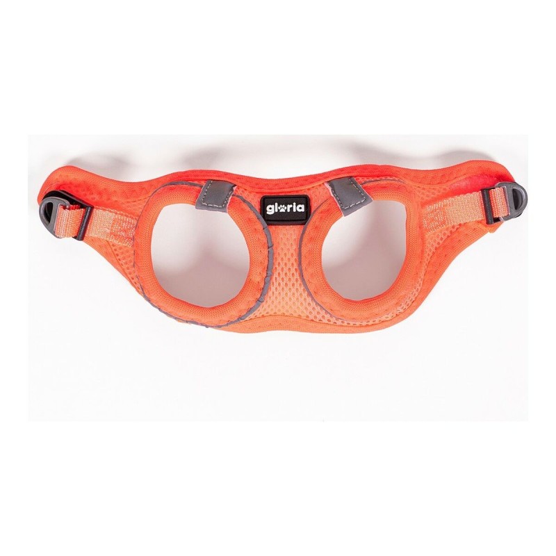 Harnais pour Chien Gloria Air Mesh Trek Star Réglable Orange L (33,4-35 cm)