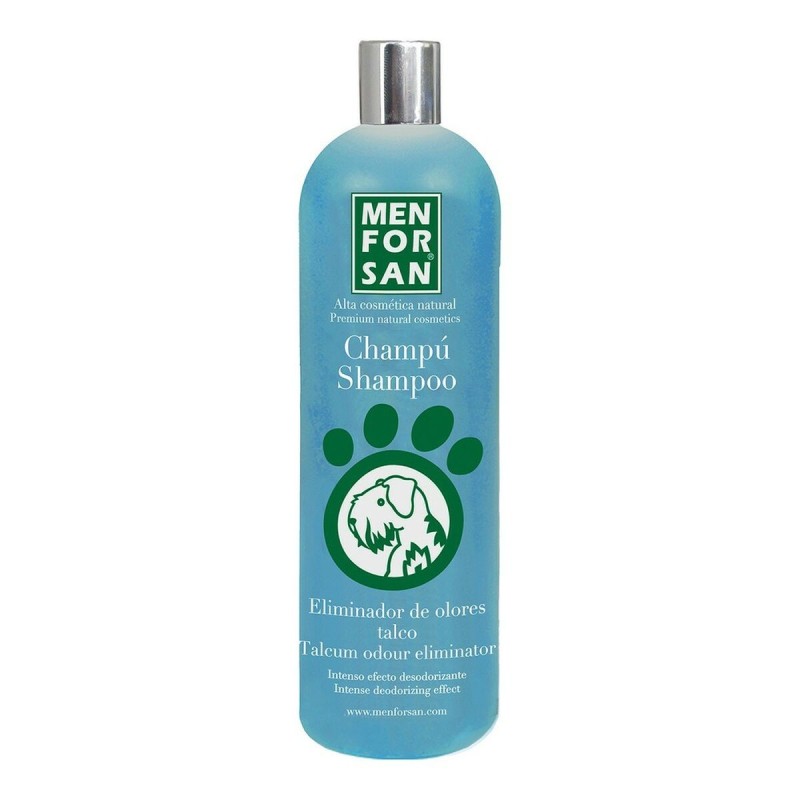 Shampoing pour animaux de compagnie Menforsan Talc en poudre 1 L Chien Élimination des odeurs