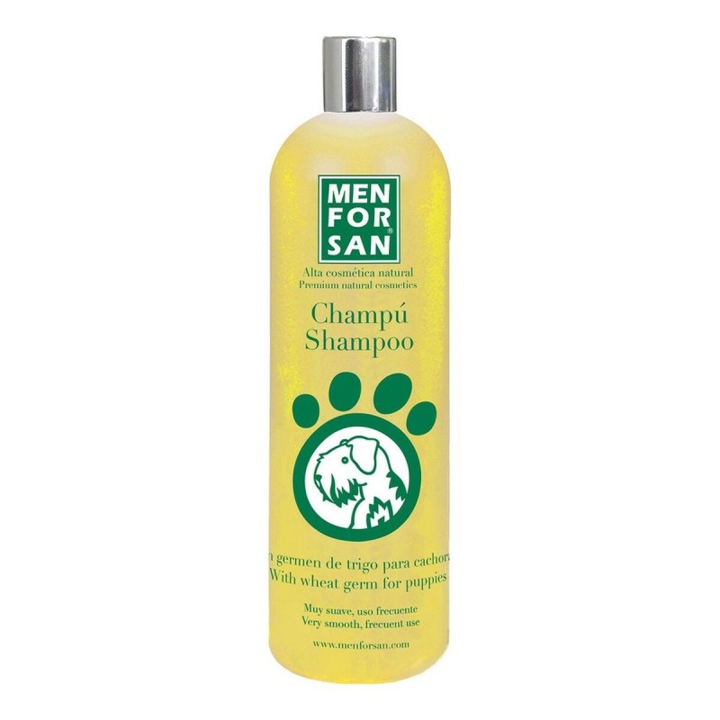 Shampoing pour animaux de compagnie Menforsan 1 L Chien Chiots Germe de blé