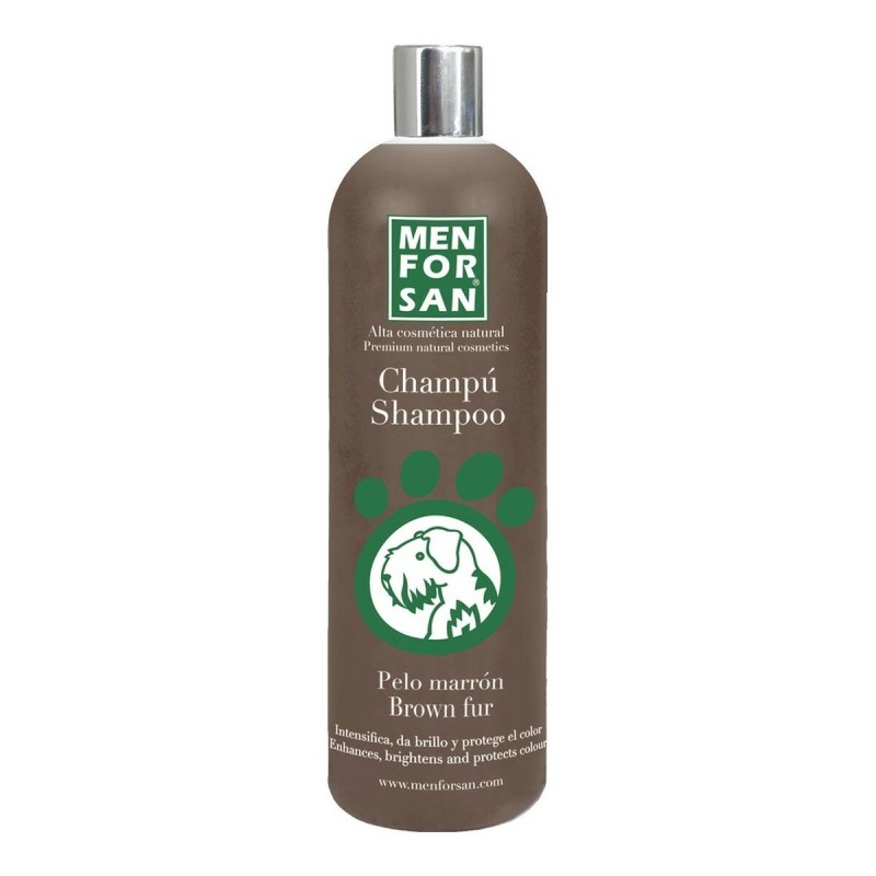 Shampoing pour animaux de compagnie Menforsan 1 L Chien Cheveux marrons