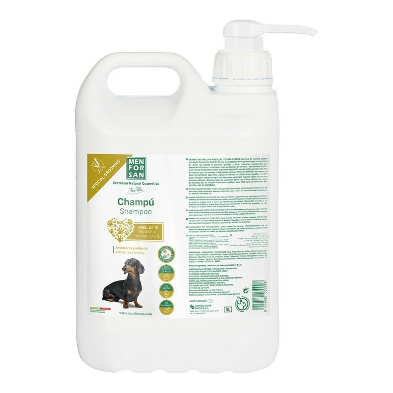 Shampoing pour animaux de compagnie Menforsan Caramel 5 L Chien Arbre à thé