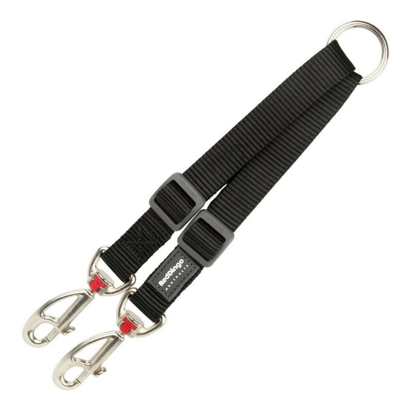 2 Accouplement pour laisse de chien Red Dingo Noir black (1.2 x 16.5-22 cm) (1