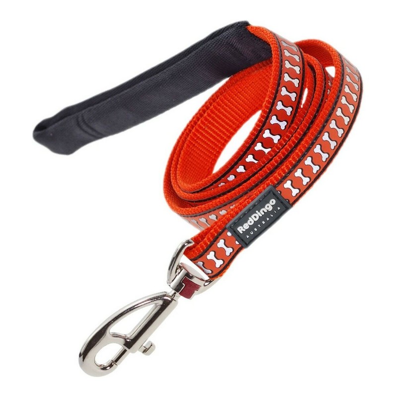 Laisse pour Chien Red Dingo Réfléchissant Orange (1