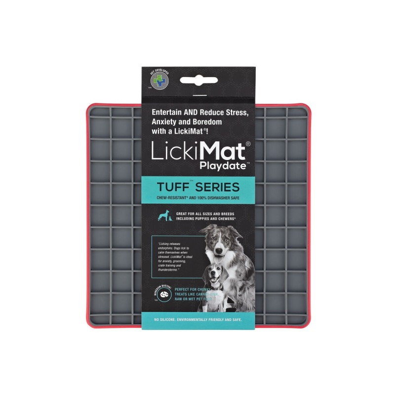 Mangeoire pour chiens Lickimat polypropylène TPR Rouge