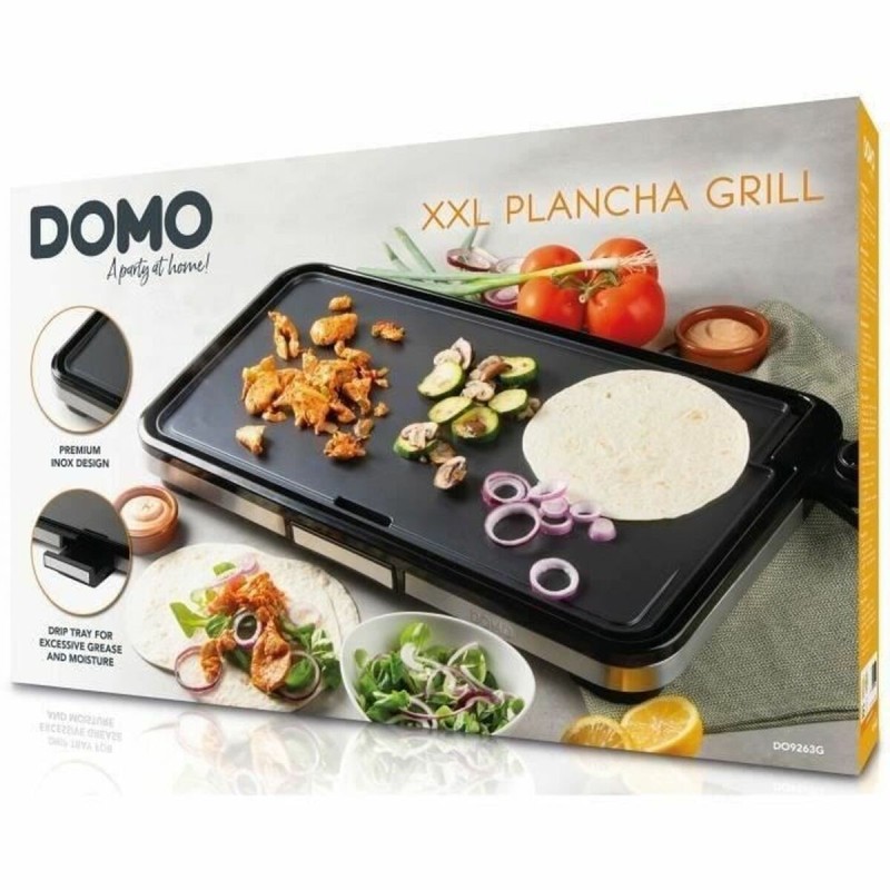 Grill DOMO DO9263G Noir Gris noir