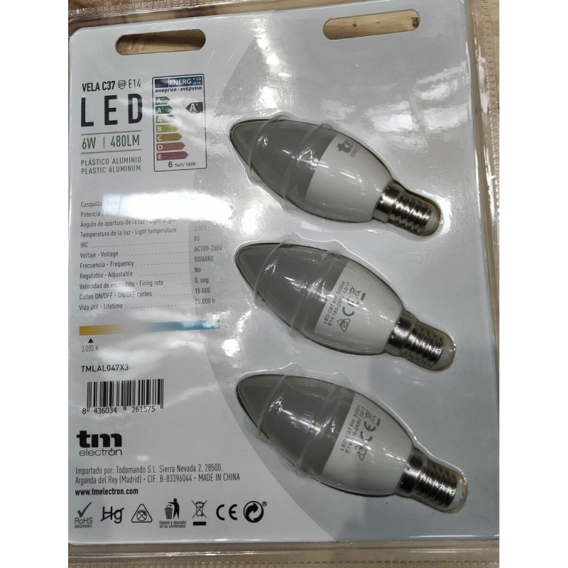 Lampe LED TM Electron E14 3000 K